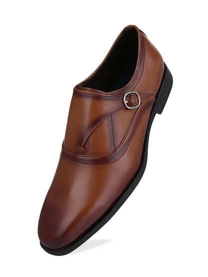 Albert Torresi Hungary Series 606 Executive Tan Formal Monk Shoes