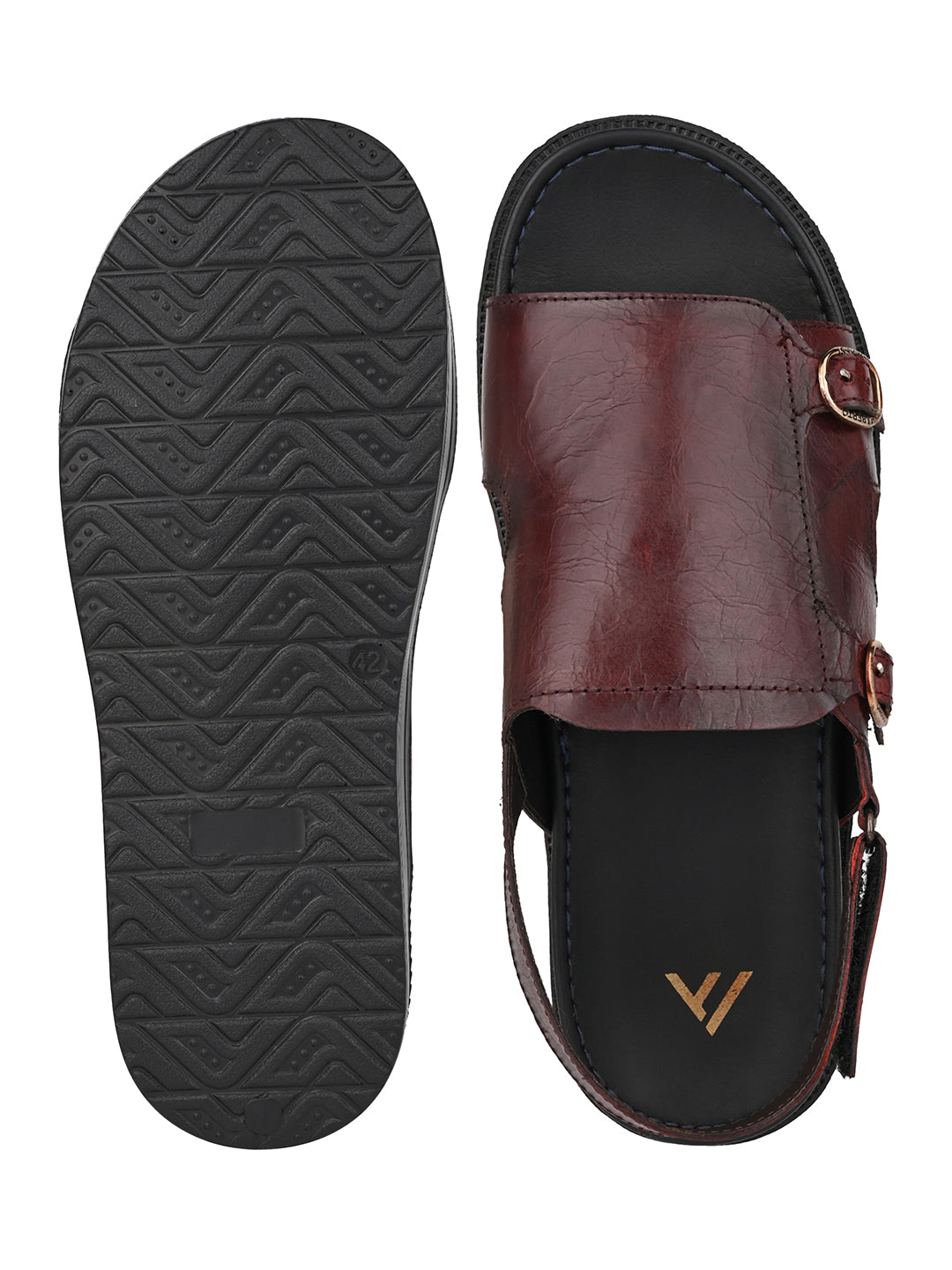 Alberto Torresi Bordo Genuine Leather Slingback Sandals For Men