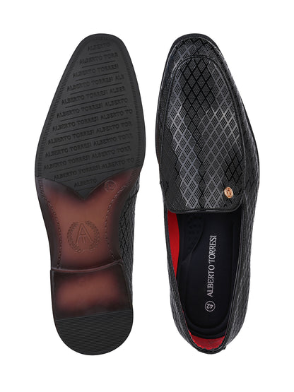 Alberto Torresi Black Patent Tassel Loaffer