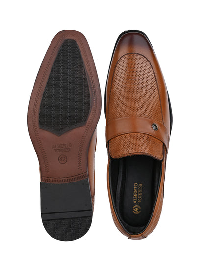 Alberto Torresi Tan Formal Shoe For Men