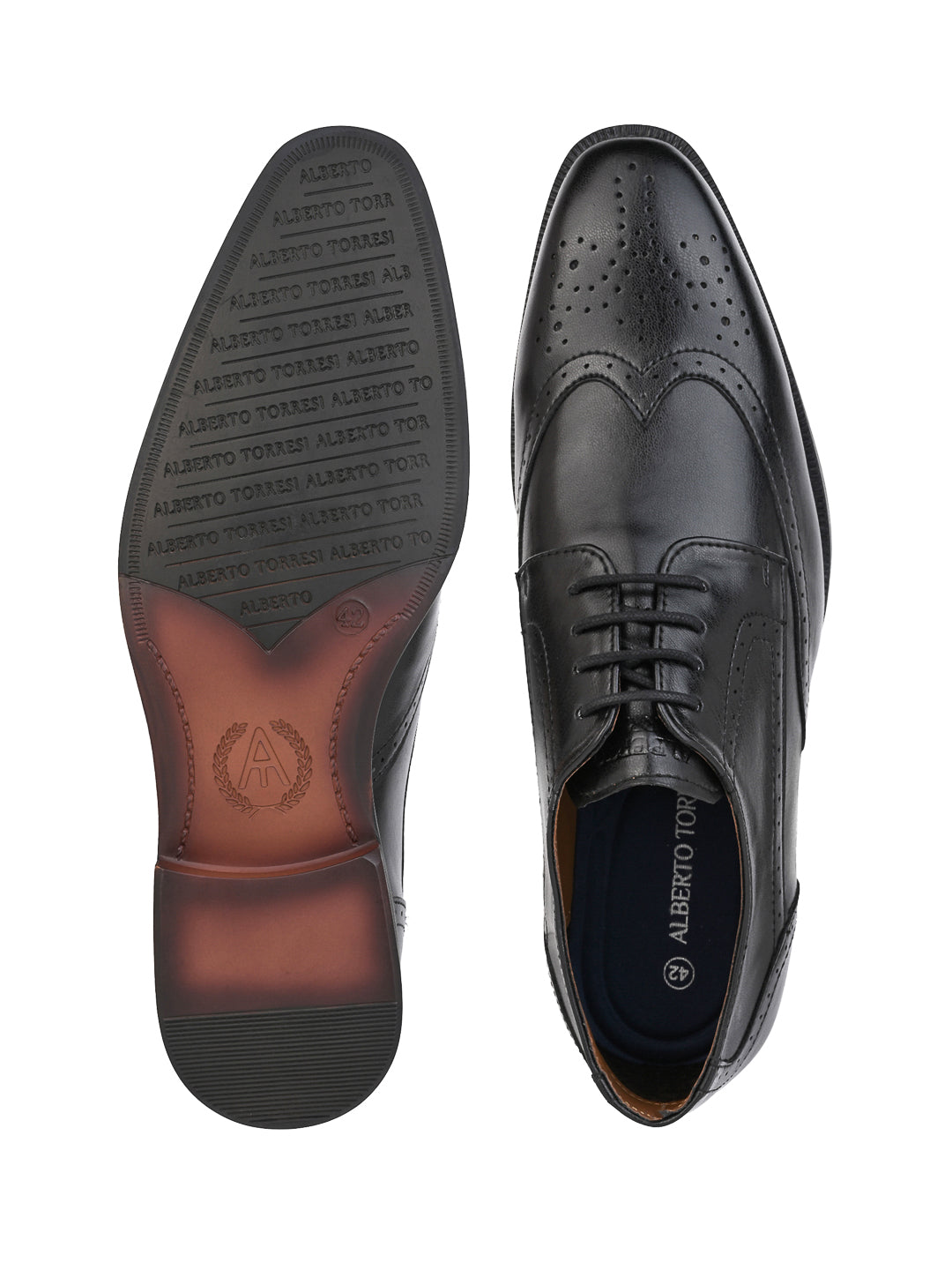 Alberto Torresi Black formal Brogue Shoes
