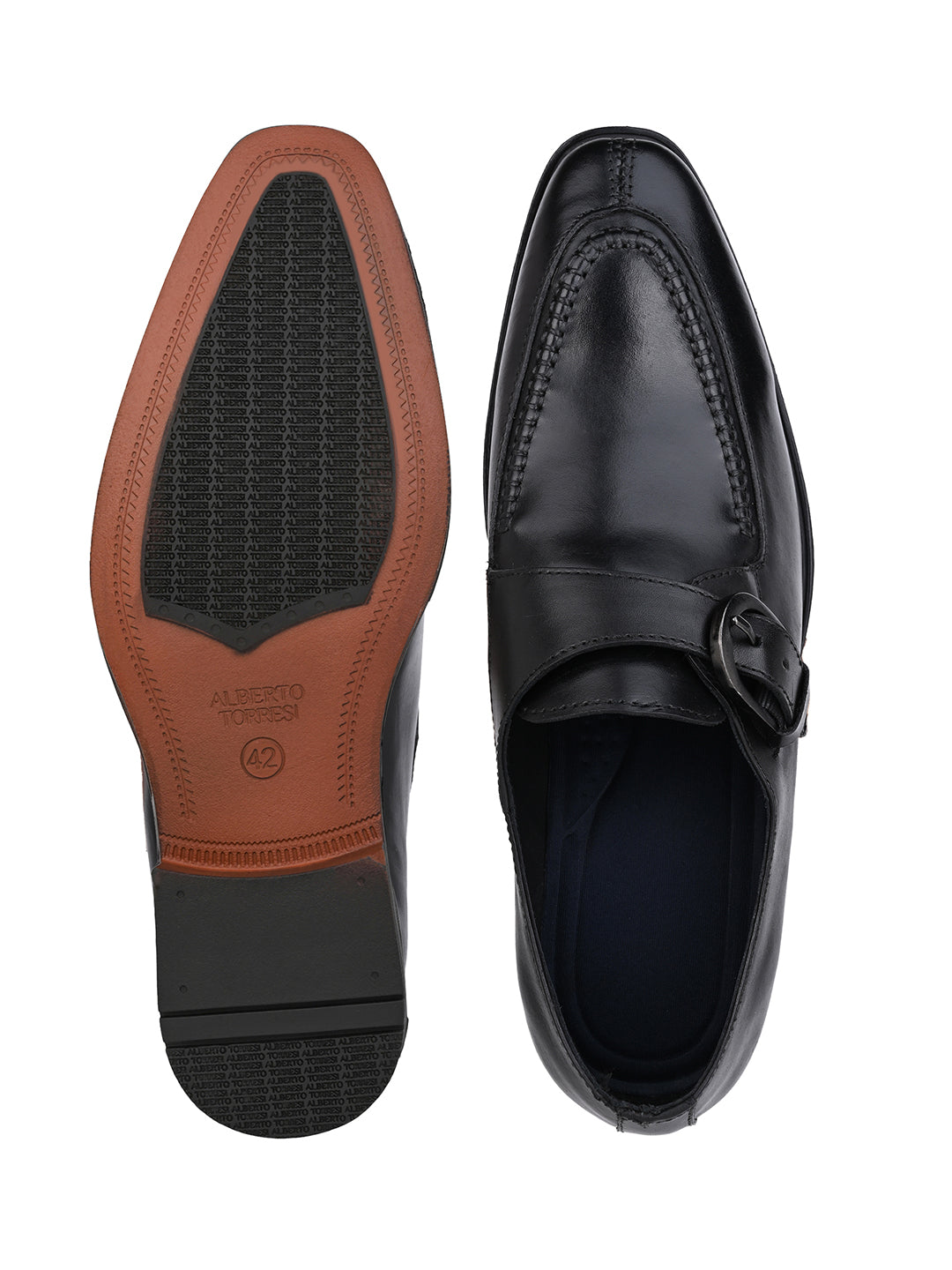 Alberto Torresi Genuine Leather Monk Shoes