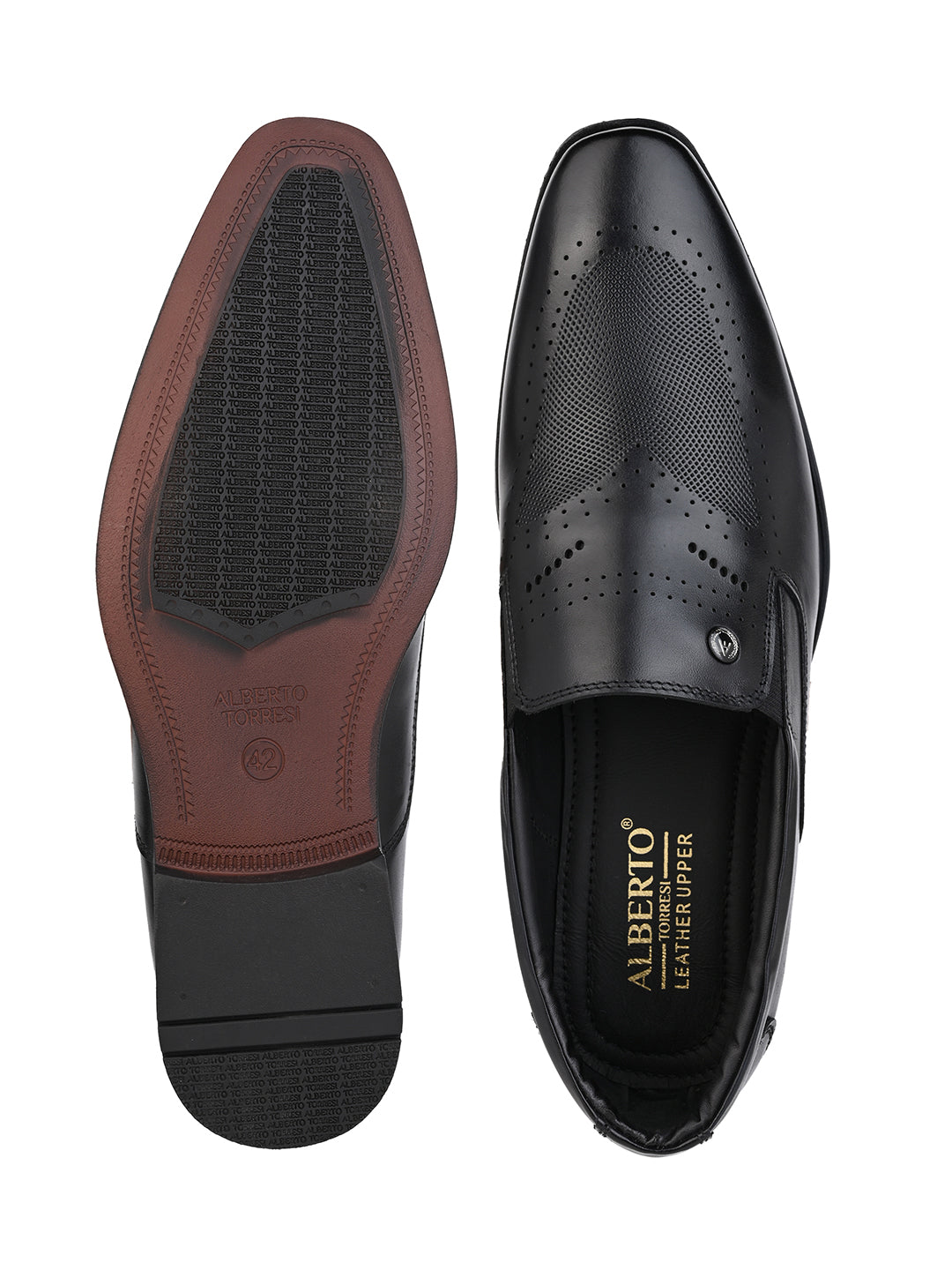 Alberto Torresi Black Formal Shoe For Men