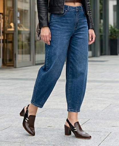 Alberto Torresi Women’s Brown &amp; Black Slingback Block Heels