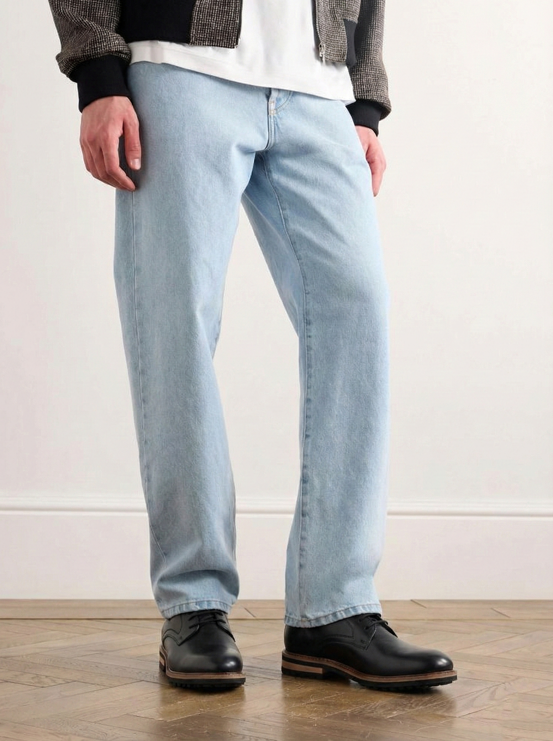 Alberto Torresi Black Round Derby for Men