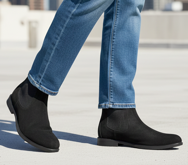 Alberto Torresi Black Narrow Boots for Men