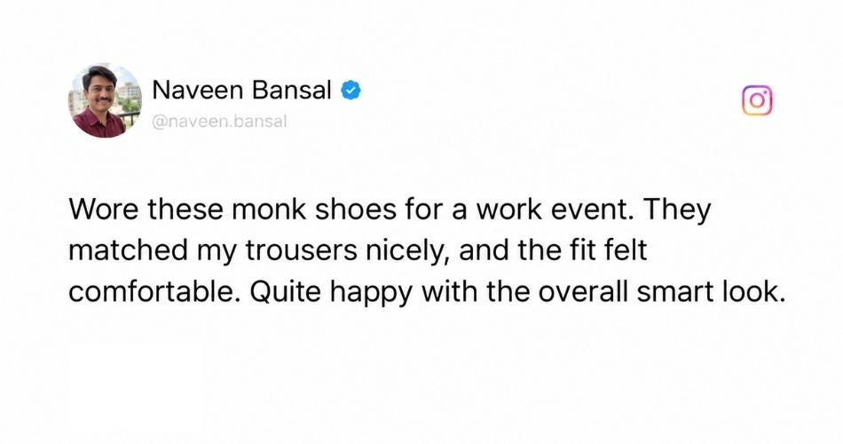 Regale Tan Monk Strap Shoes for Men - Dress Shoes for Office & Party Wear customer review 2