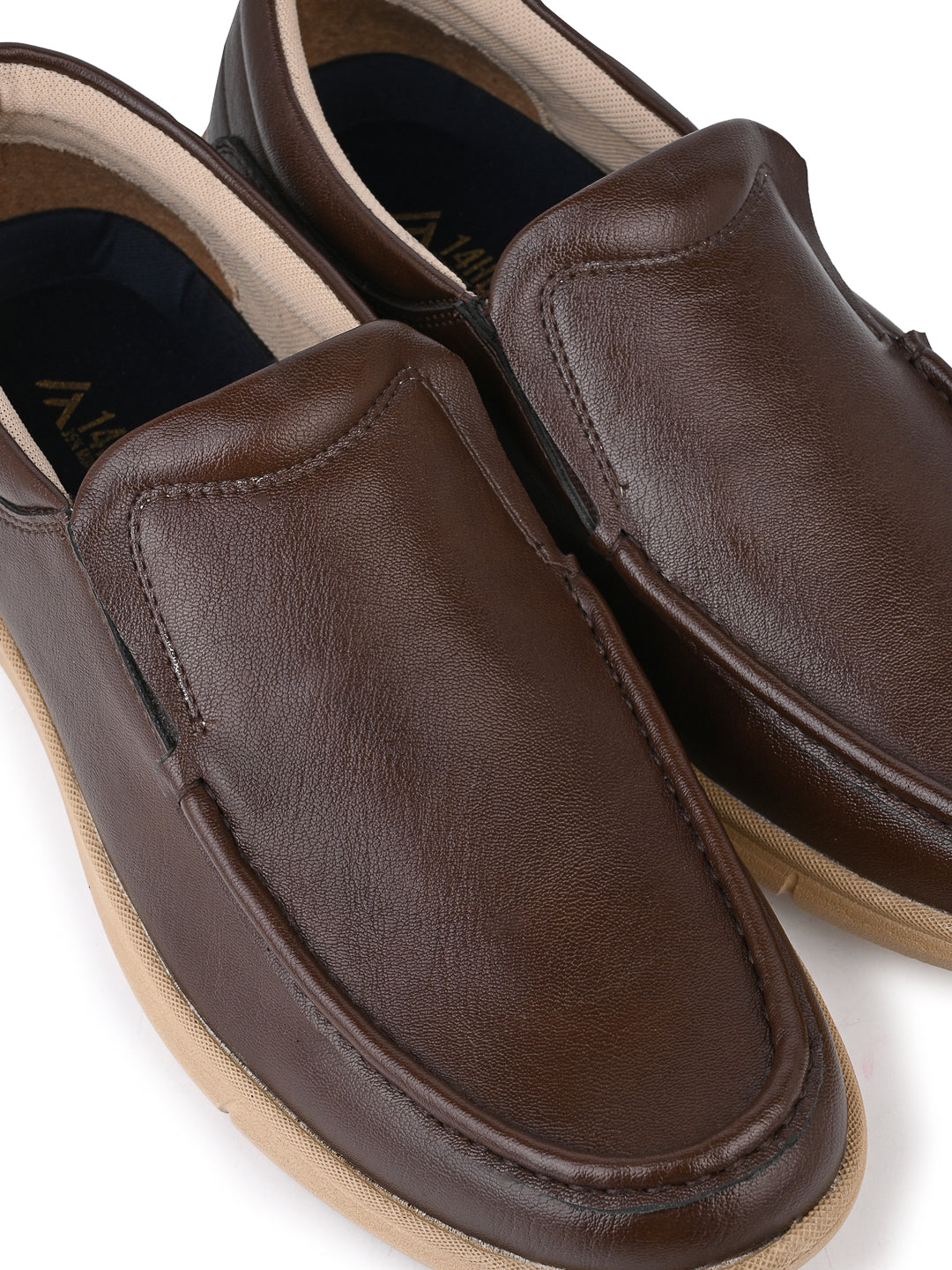 Blue Magic Napa Leather Formal Slip-On Sneakers (EVA Sole, 14H Flux)