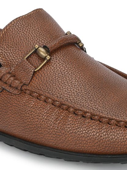 Alberto Torresi Mild Grained Synthetic Buckled Tan Men&