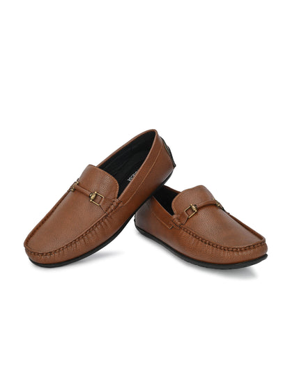 Alberto Torresi Mild Grained Synthetic Buckled Tan Men&