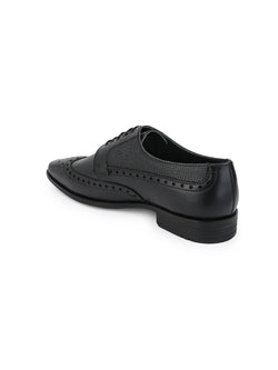 Alberto Torresi Genuine Leather Black Brogue Shoes