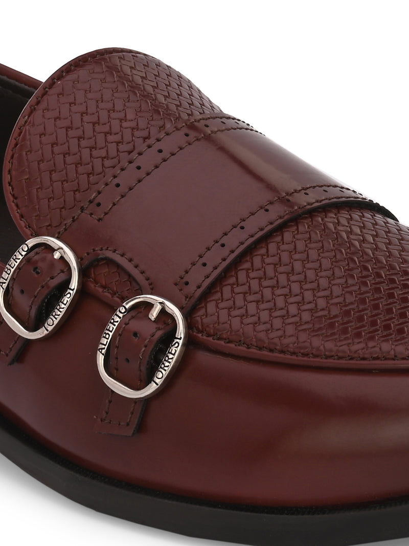 Alberto Torresi Palermo Bordo Men's Double Monk Strap Shoes