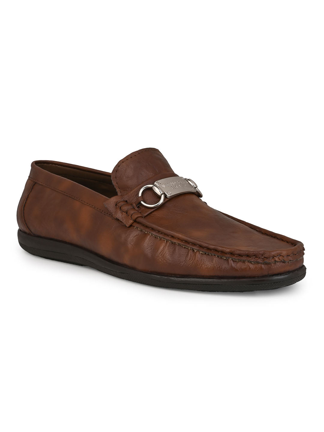 mens brown casual slip on shoes