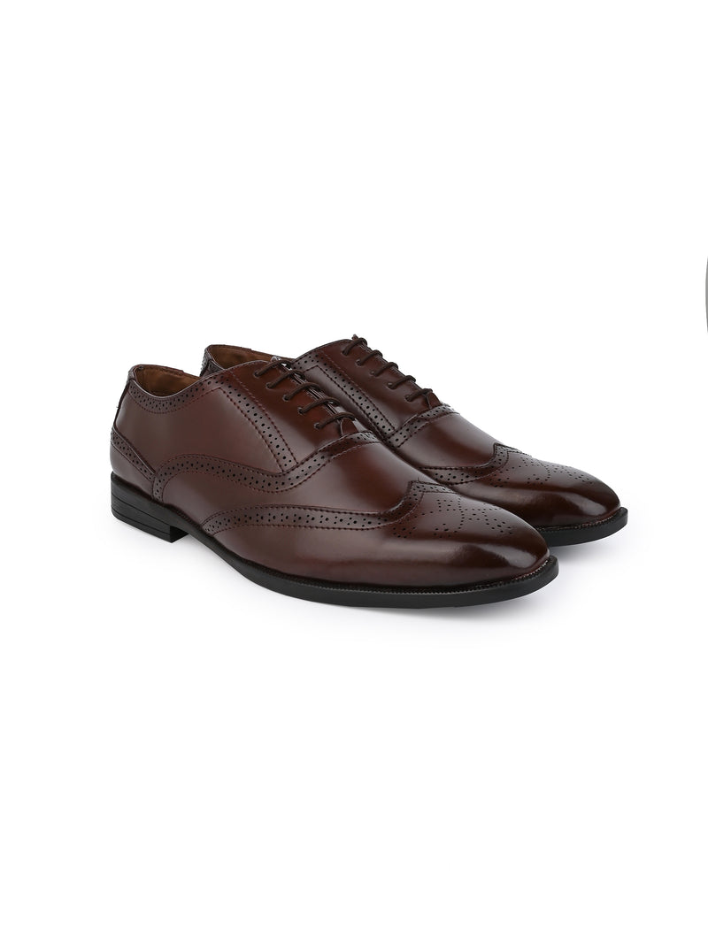Alberto Torresi Brown formal Brogue Shoes