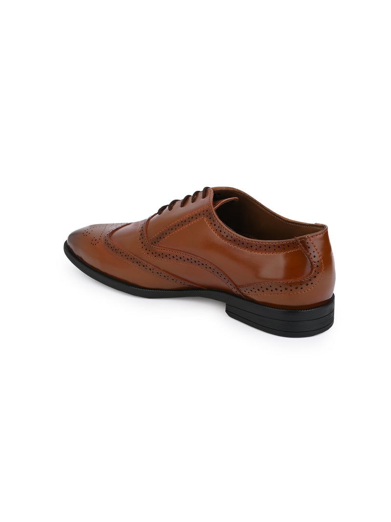 Alberto Torresi Tan formal Brogue Shoes