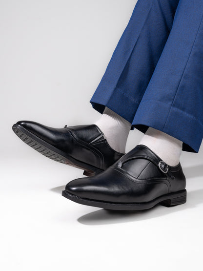 Alberto Torresi Hungary Series 606 Evergreen Black Formal Monk Shoes