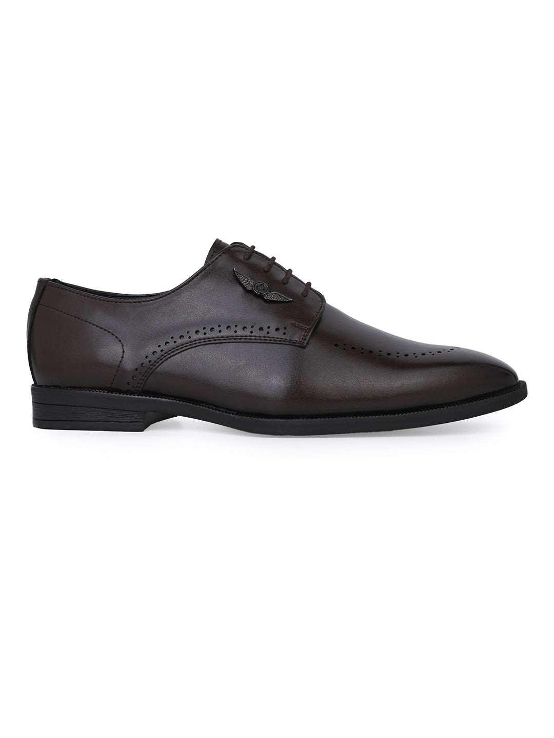 Alberto Torresi Hungary Series 607 Branded Sole Brown Formal Shoes