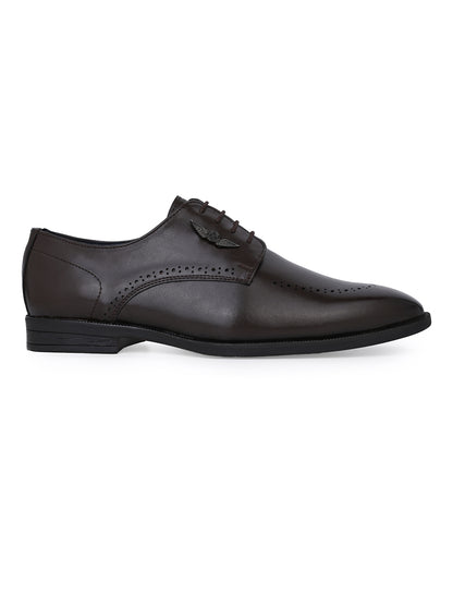 Alberto Torresi Hungary Series 607 Branded Sole Brown Formal Shoes