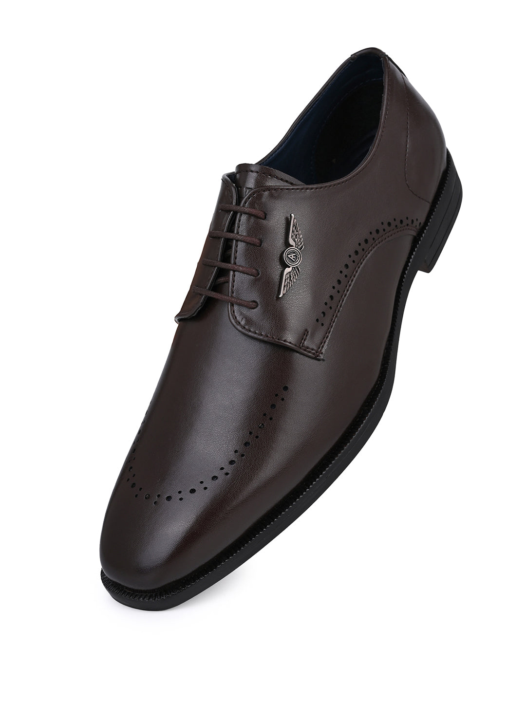 Alberto Torresi Hungary Series 607 Branded Sole Brown Formal Shoes