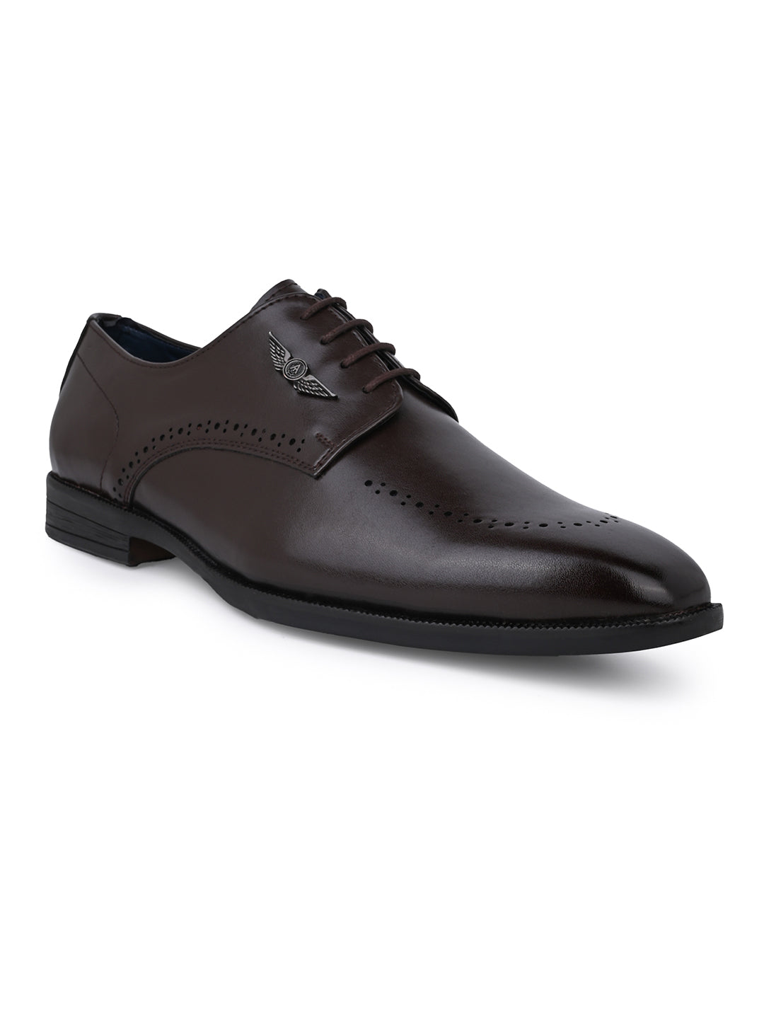 Alberto Torresi Hungary Series 607 Branded Sole Brown Formal Shoes