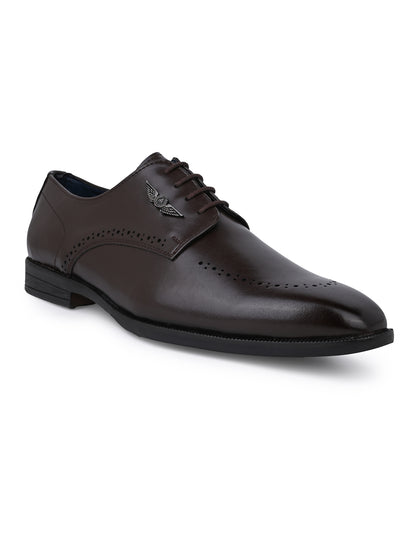 Alberto Torresi Hungary Series 607 Branded Sole Brown Formal Shoes