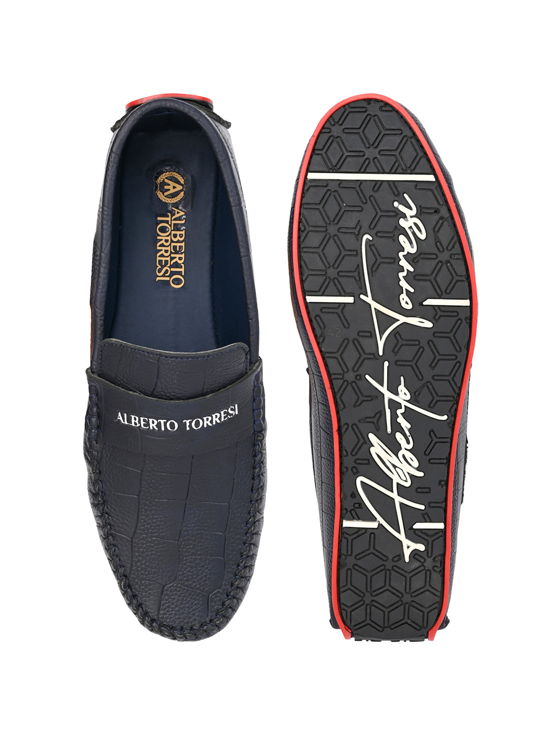 Alberto torresi Synthetic Navy Casual Loafers