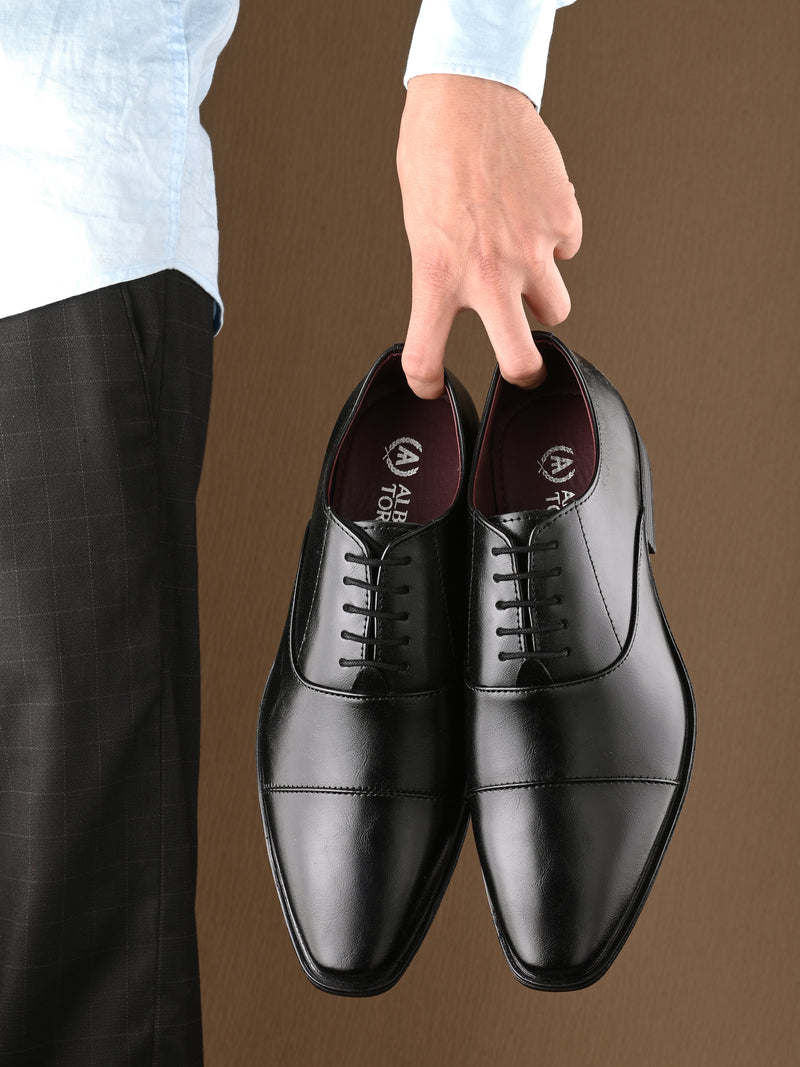 Alberto torresi black best sale formal shoes