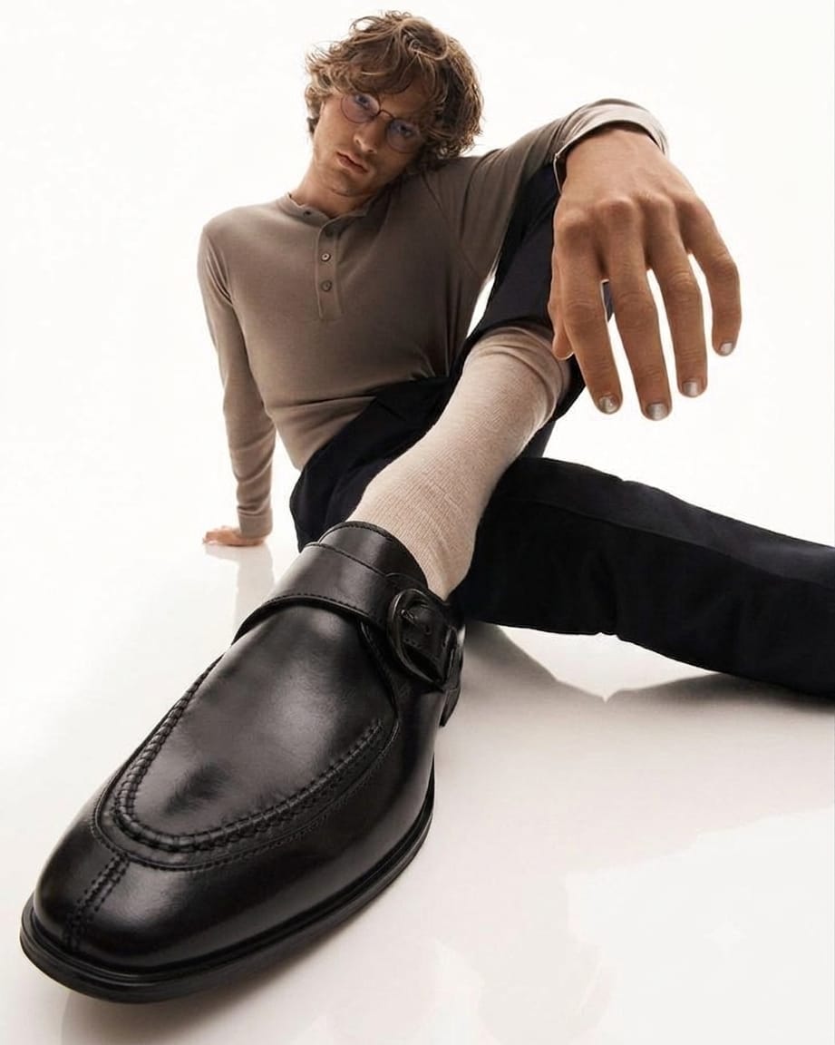 Alberto Torresi Genuine Leather Monk Shoes