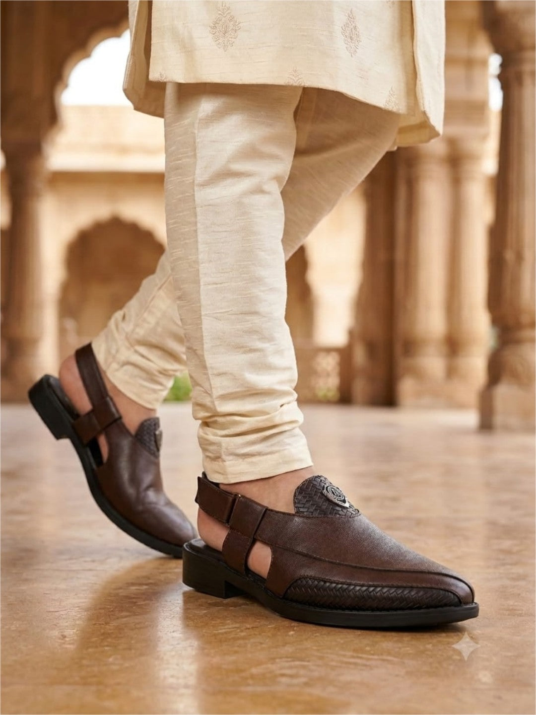 Alberto Torresi Peshawari Sandal With Padded Insole