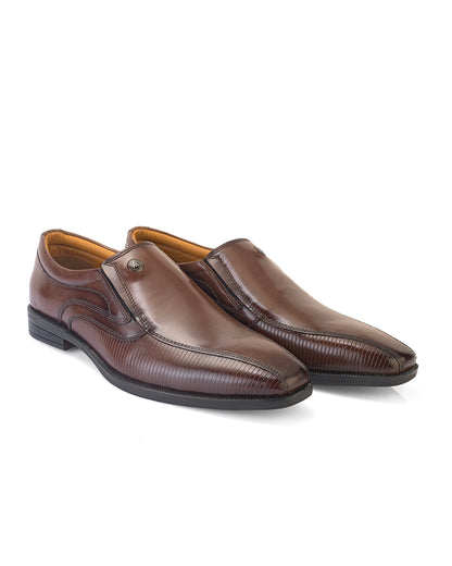 Alberto Torresi Hungary Series Brown Leather Formal Shoe With Branded Sole