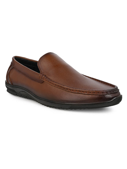 Alberto Torresi Genuine Leather Filter Series Rubber Sole With Padded Comfort Plain Loafers