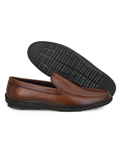 Alberto Torresi Genuine Leather Filter Series Rubber Sole With Padded Comfort Plain Loafers