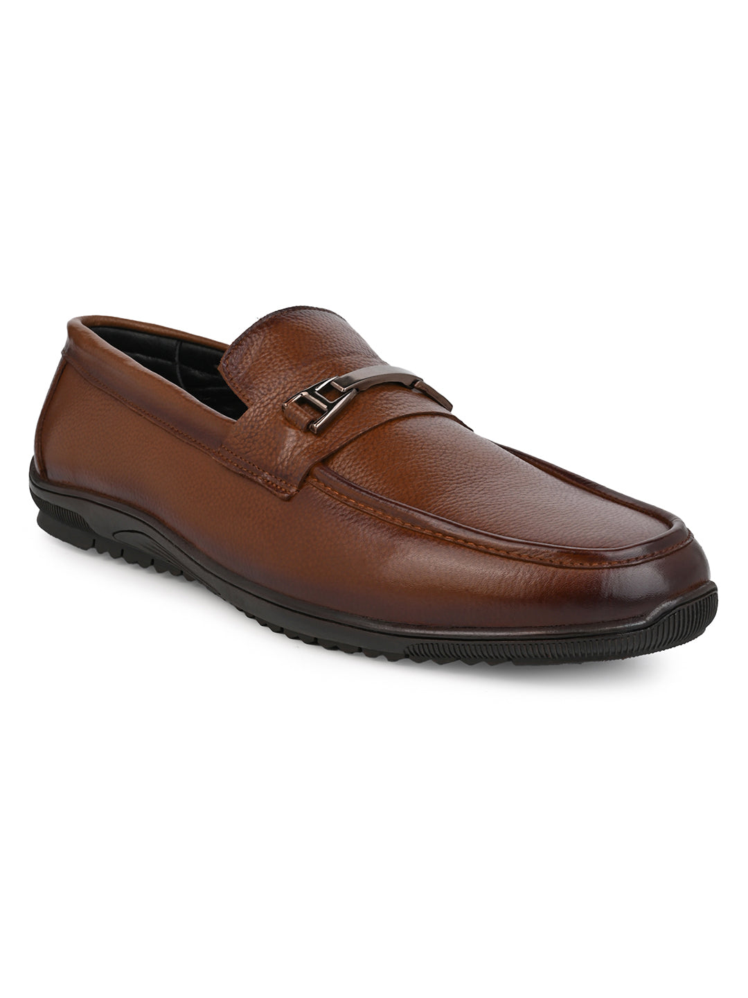 Alberto Torresi Genuine Leather Filter Your Pain Rubber Sole Loafers