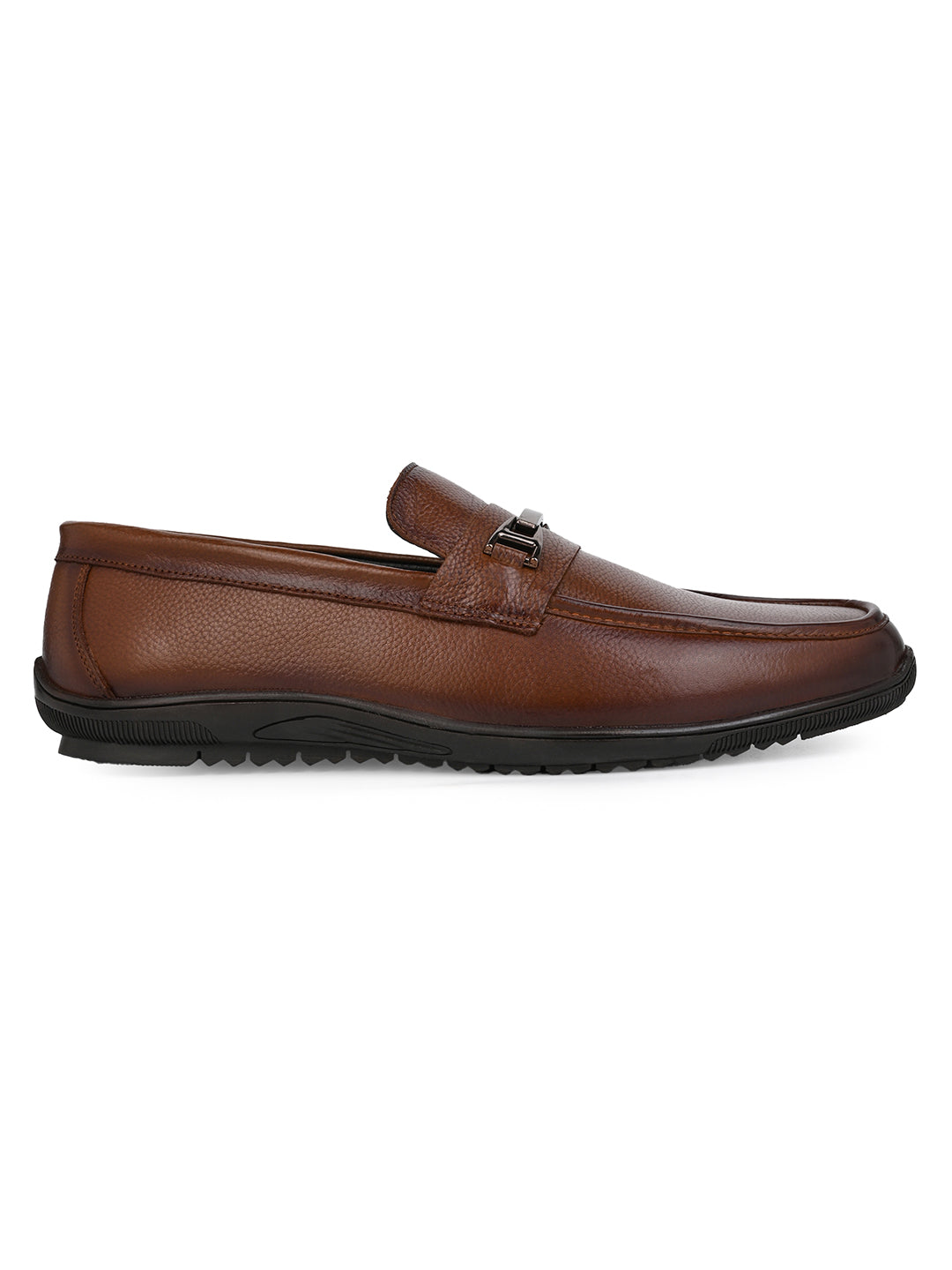 Alberto Torresi Genuine Leather Filter Your Pain Rubber Sole Loafers