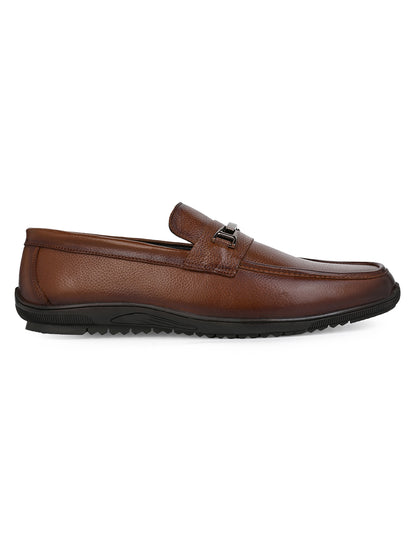Alberto Torresi Genuine Leather Filter Your Pain Rubber Sole Loafers