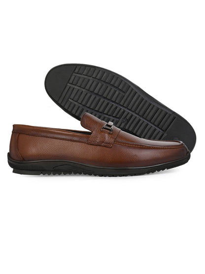Alberto Torresi Genuine Leather Filter Your Pain Rubber Sole Loafers