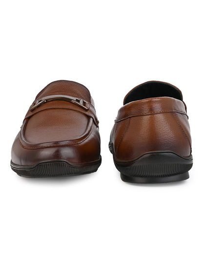 Alberto Torresi Genuine Leather Filter Your Pain Rubber Sole Loafers