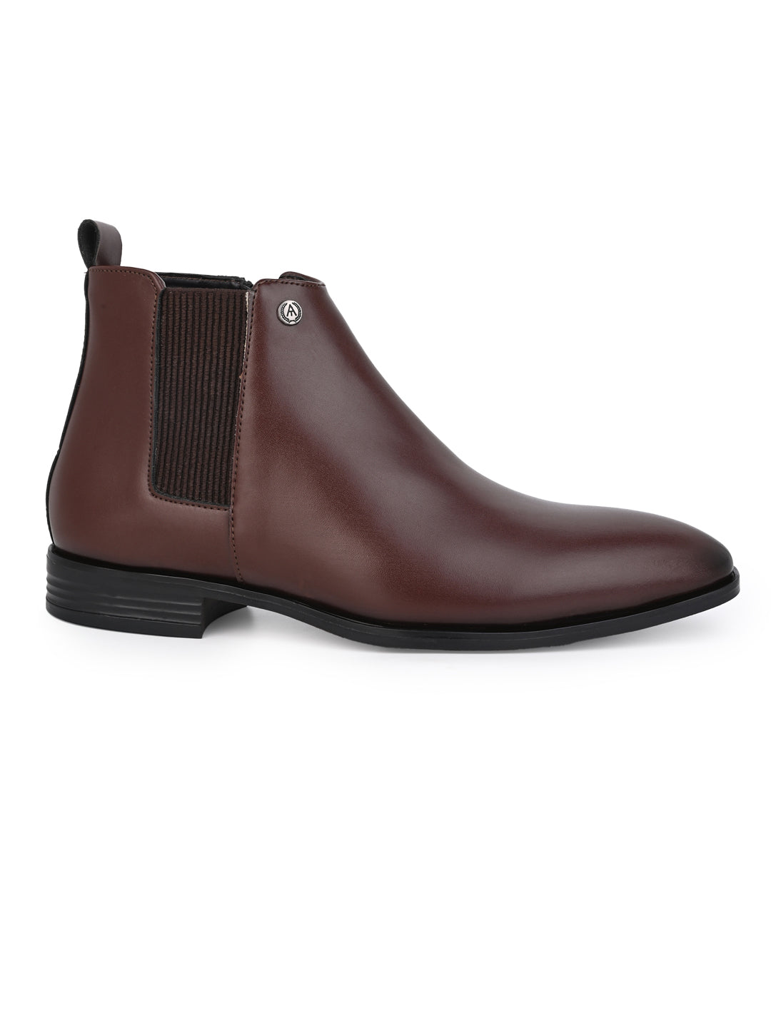 Alberto Torresi Synthetic Brown Chelsea Boots For Men