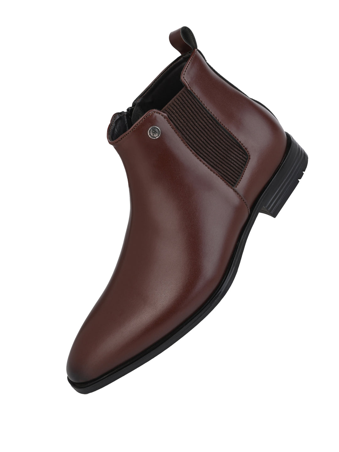 Alberto Torresi Synthetic Brown Chelsea Boots For Men