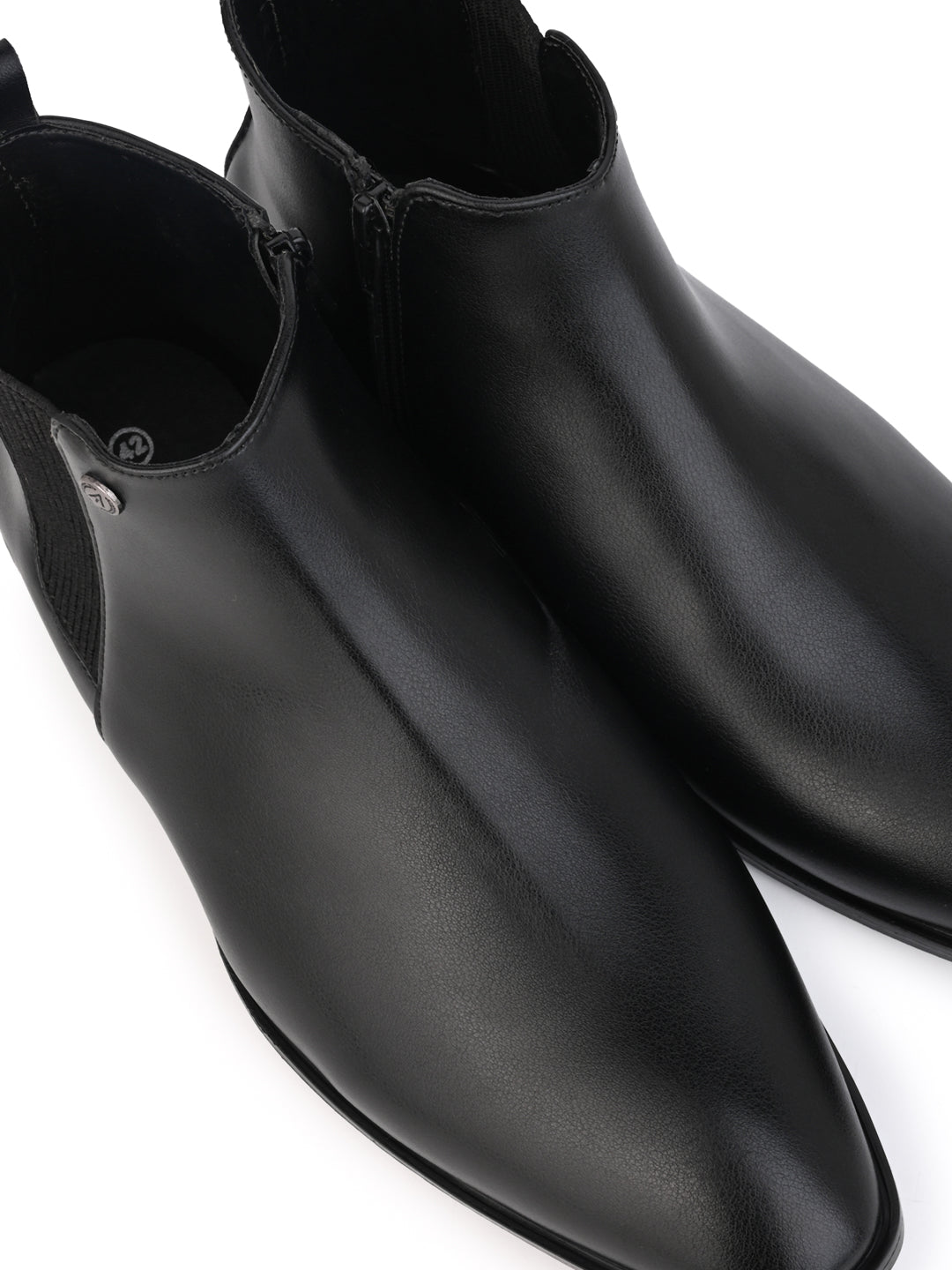 Alberto Torresi Synthetic Black Chelsea Boots For Men