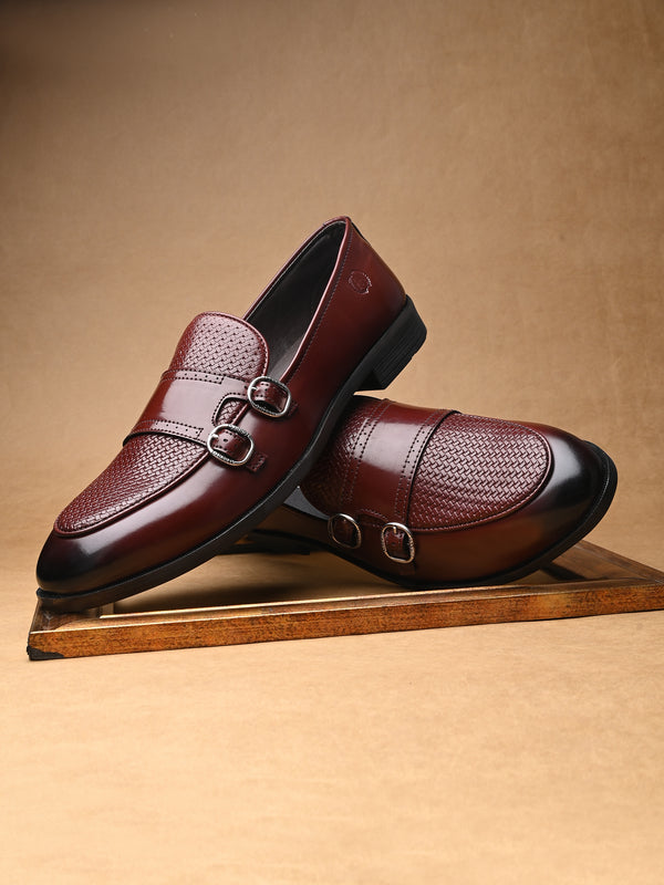 Alberto Torresi Palermo Bordo Men's Double Monk Strap Shoes