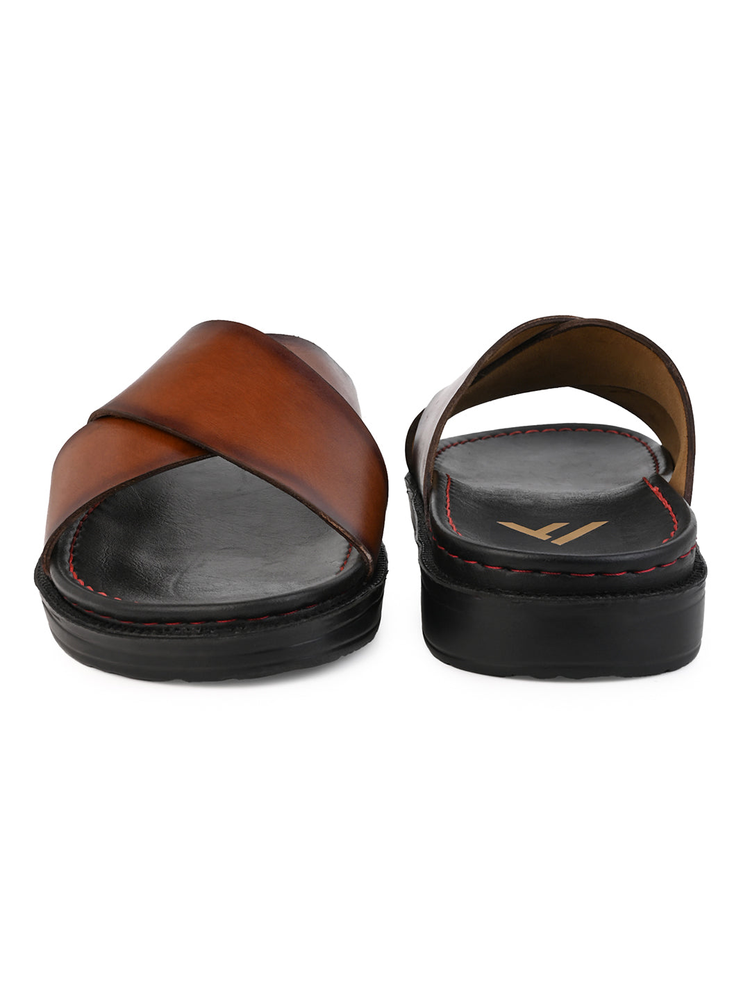 Alberto Torresi Deriko Tan Genuine Leather Flats