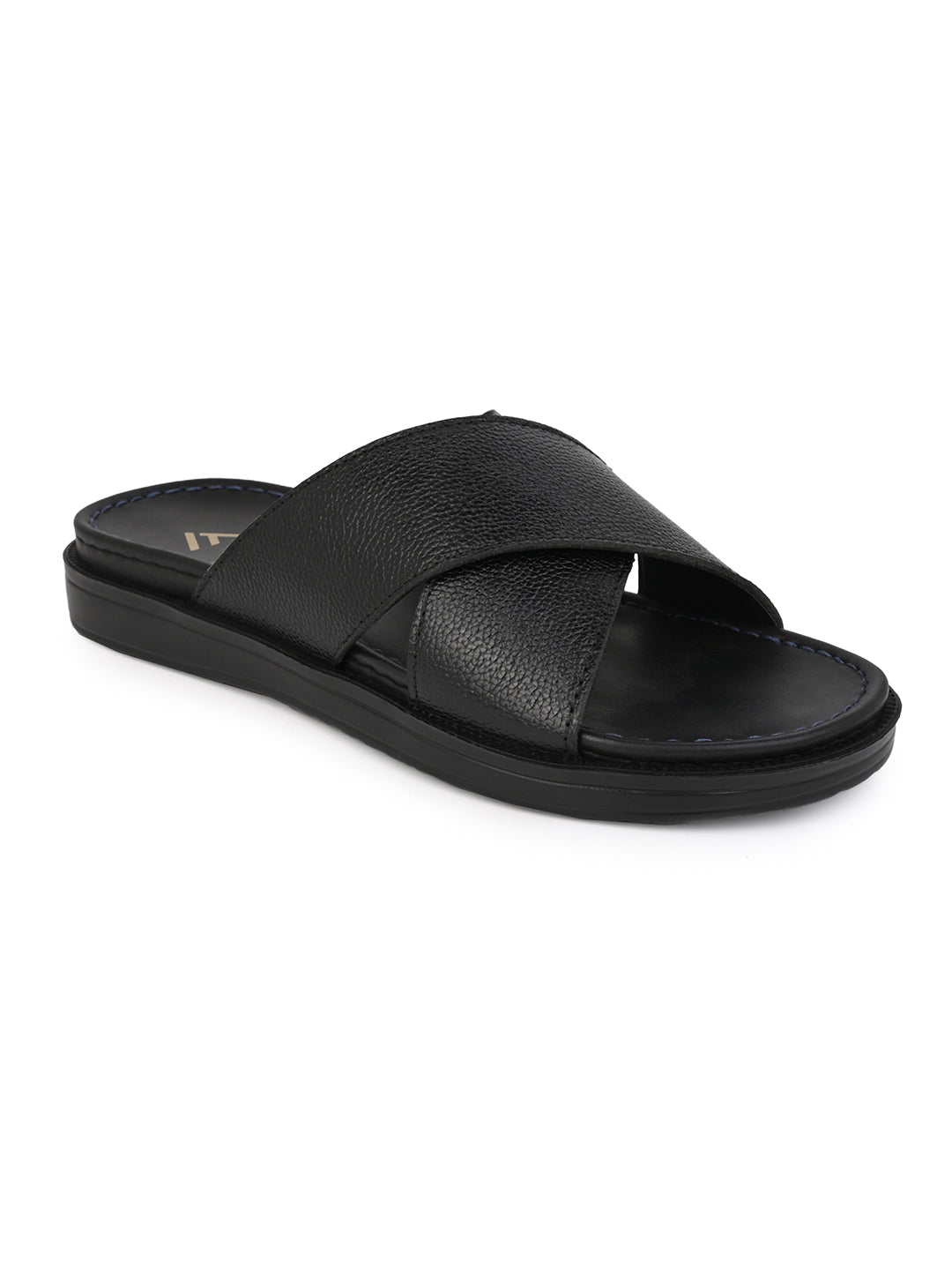 Alberto Torresi Deriko Black Genuine Leather Flats