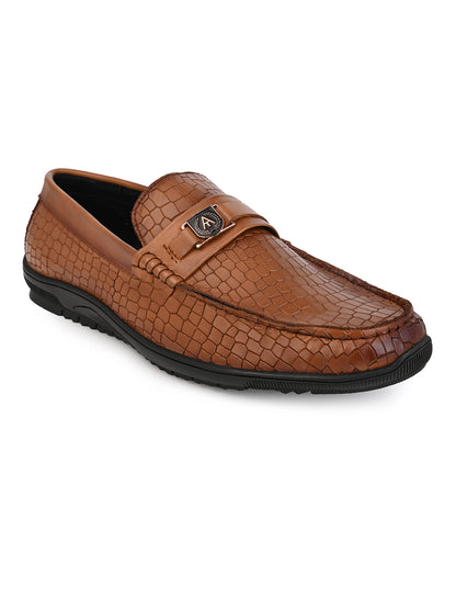 Genuine Leather Textured Impact Technolog Slip On