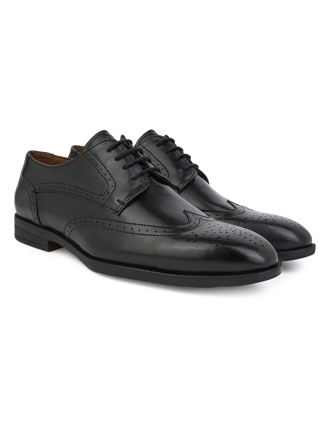 Alberto Torresi Black formal Brogue Shoes