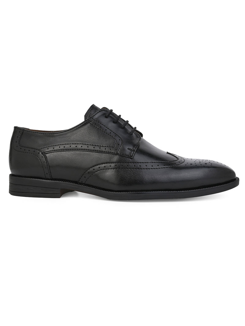 Alberto Torresi Black formal Brogue Shoes