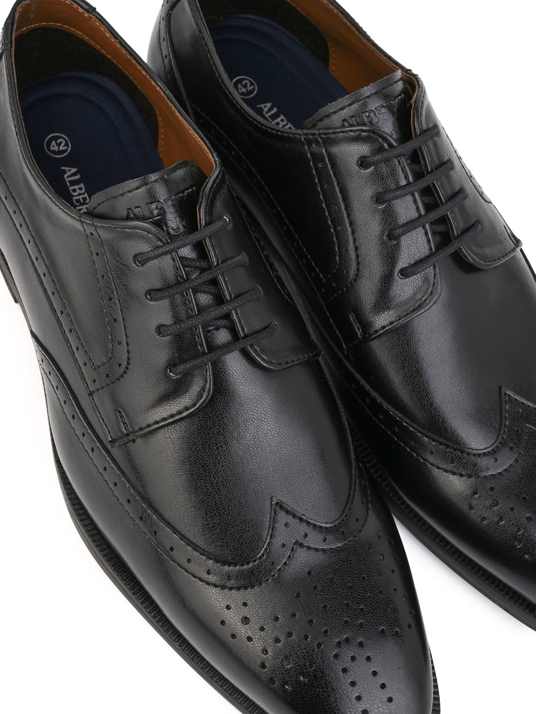 Alberto Torresi Black formal Brogue Shoes
