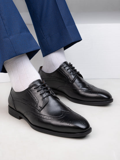 Alberto Torresi Black formal Brogue Shoes