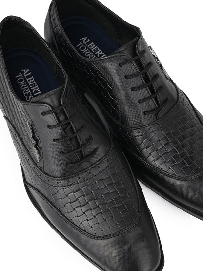 Alberto Torresi Black Formal Shoe For Men