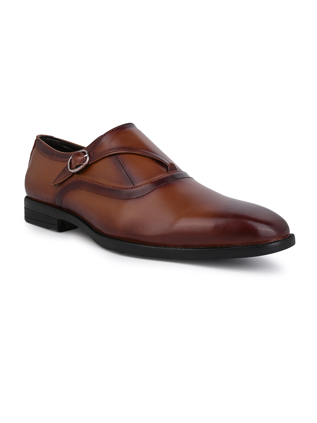 Albert Torresi Hungary Series 606 Executive Tan Formal Monk Shoes